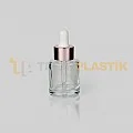 20 ml Toptan Premium Cam Damlalıklı Dropper Şişe Metal Rose Gold Beyaz Damlalık Takımlı 20 ml Toptan Premium Cam Damlalıklı Dropper Şişe Metal Rose Gold Beyaz Damlalık Takımlı