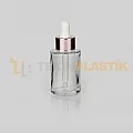 30 ml Toptan Premium Cam Damlalıklı Dropper Şişe Metal Rose Gold Beyaz Damlalık Takımlı 30 ml Toptan Premium Cam Damlalıklı Dropper Şişe Metal Rose Gold Beyaz Damlalık Takımlı