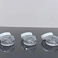 5 ml Şeffaf Beyaz Kapaklı Akrilik Kavanoz