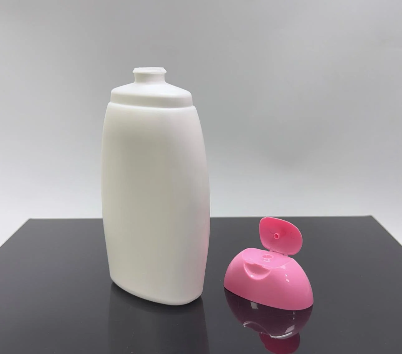 Şampuan Şişesi 250 ML – Beyaz Pembe Kapaklı 