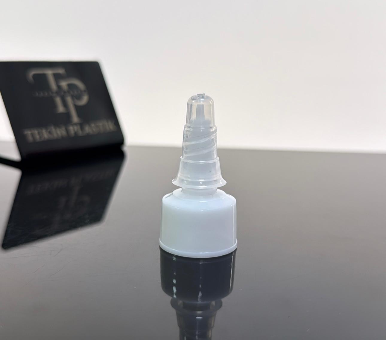 24 mm Şeffaf Uçlu Beyaz Asansör Kapak