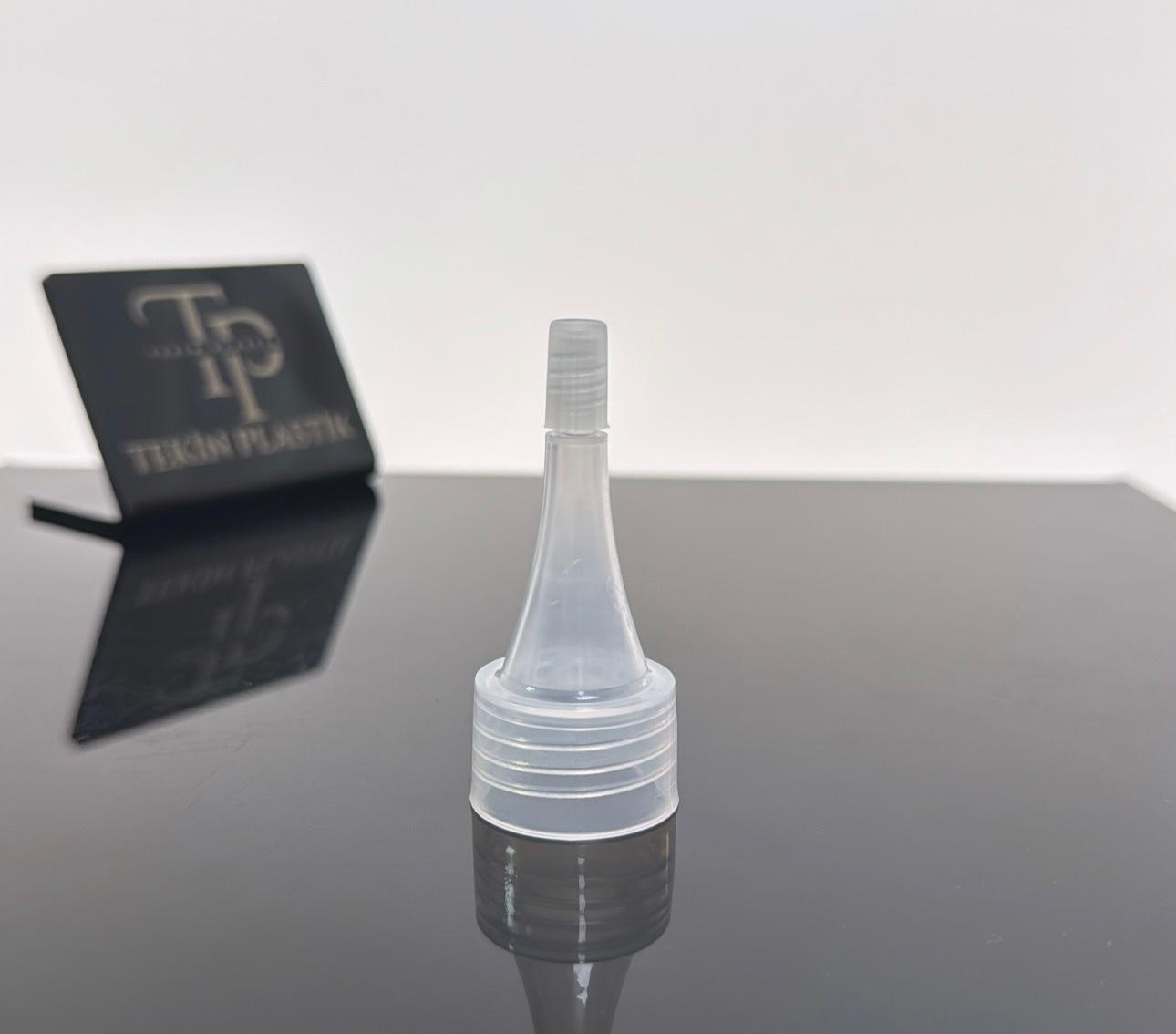 24 mm Şeffaf Üstten Açılır Sivri Kapak