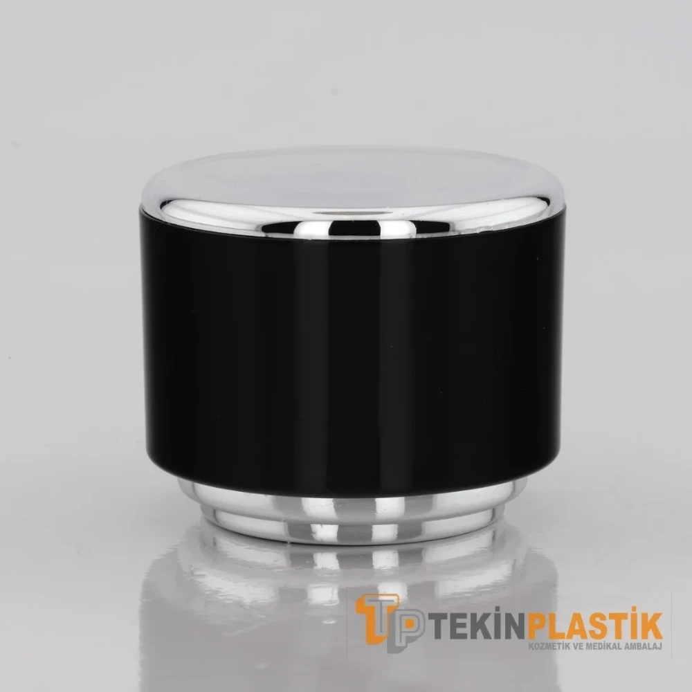 PARFÜM ŞİŞE KAPAK POLO MODEL GÜMÜŞ SİYAH 15 MM